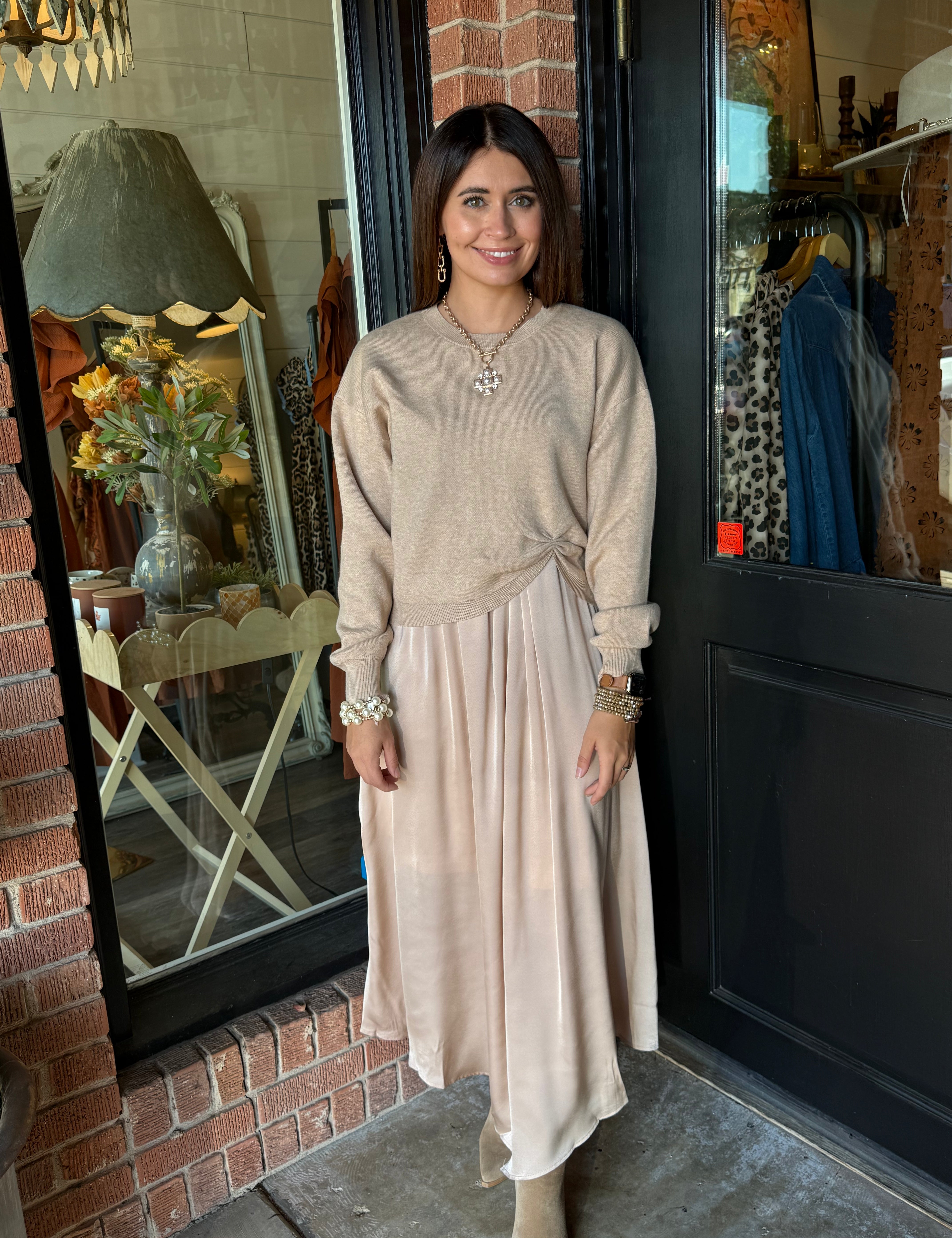 Cora Dress and Sweater Set