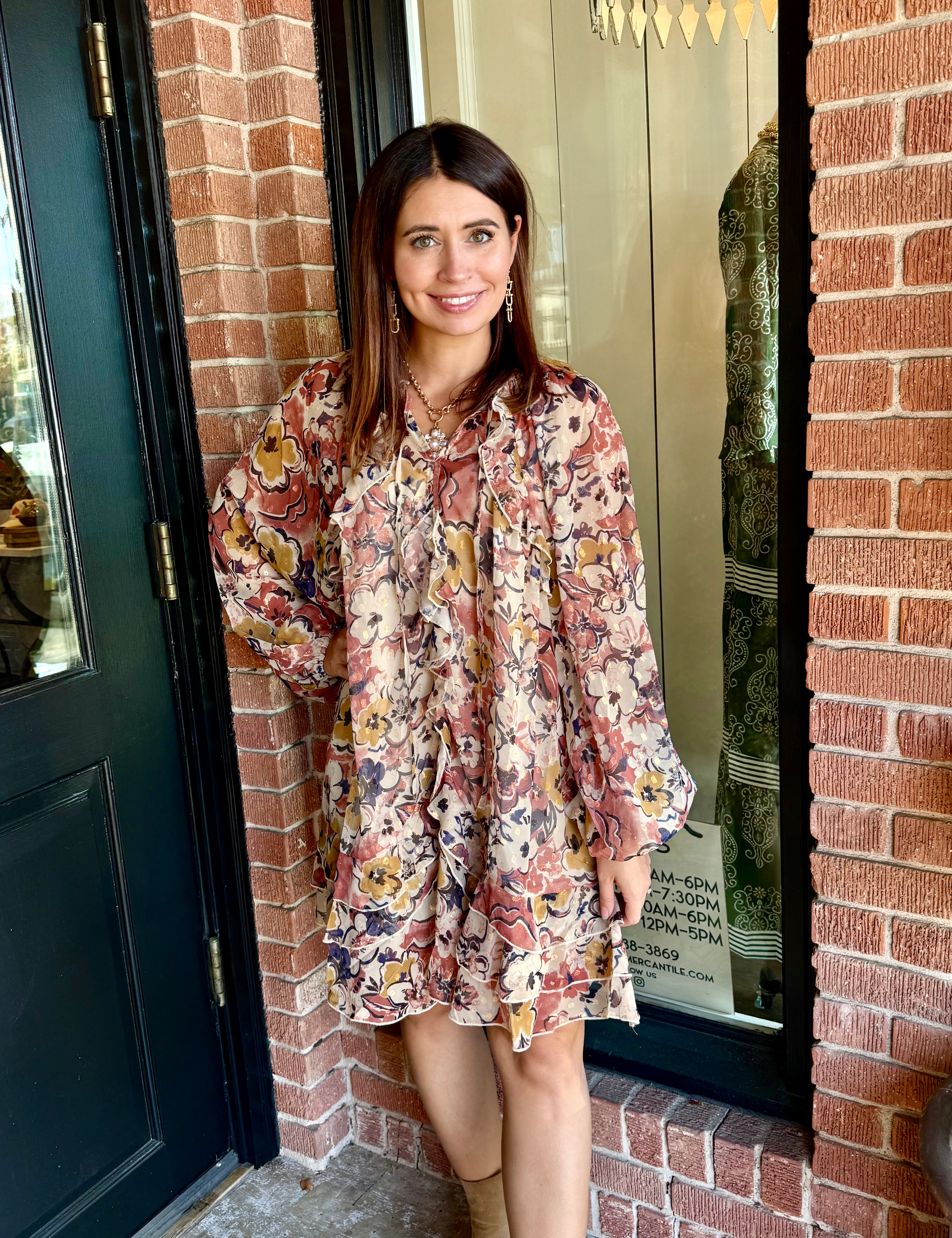 Alice Floral Chiffon Dress