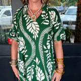 Denell Leaf Tunic Dress