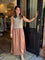 Ciara Mixed Media Maxi Dress