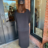 Michelle 2 pc Black Dress