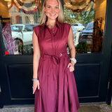 Megan Button Midi Dress