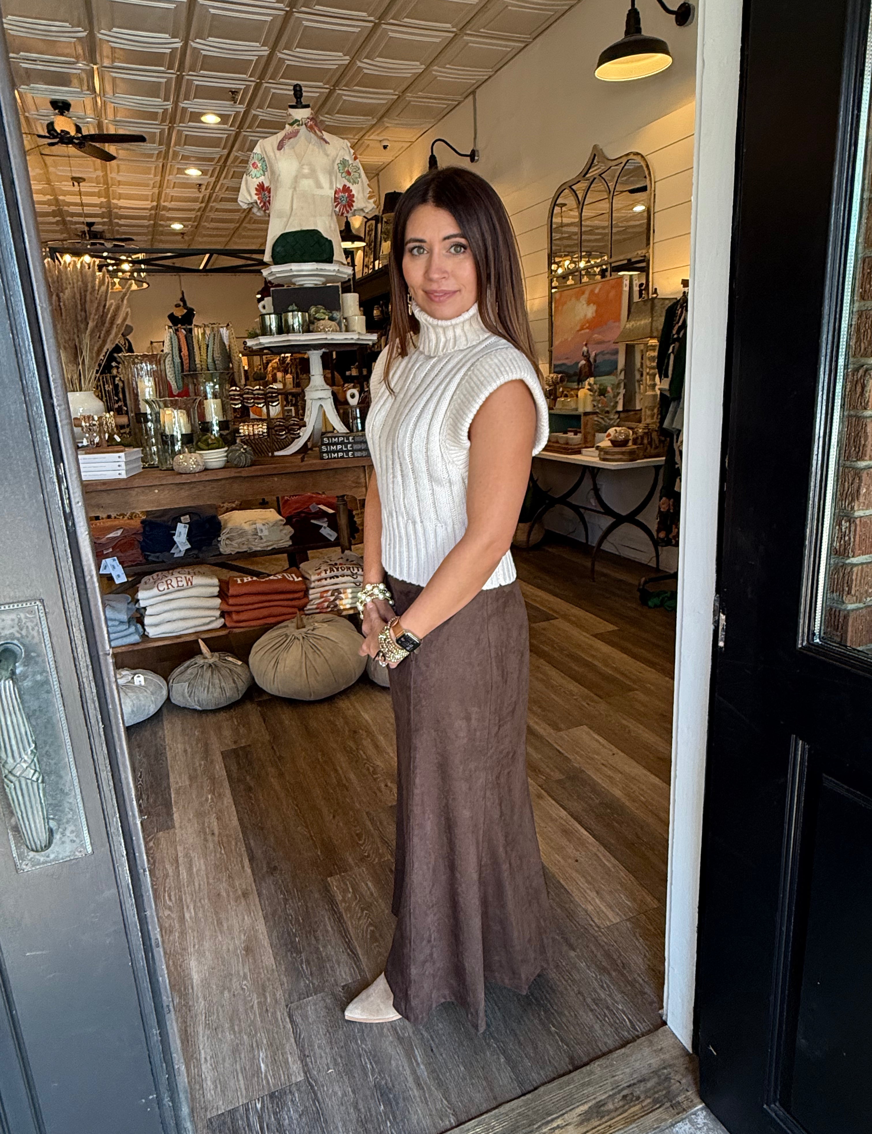 Leanna Fluted Midi Skirt