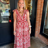 Morgan V-Neck Midi Dress