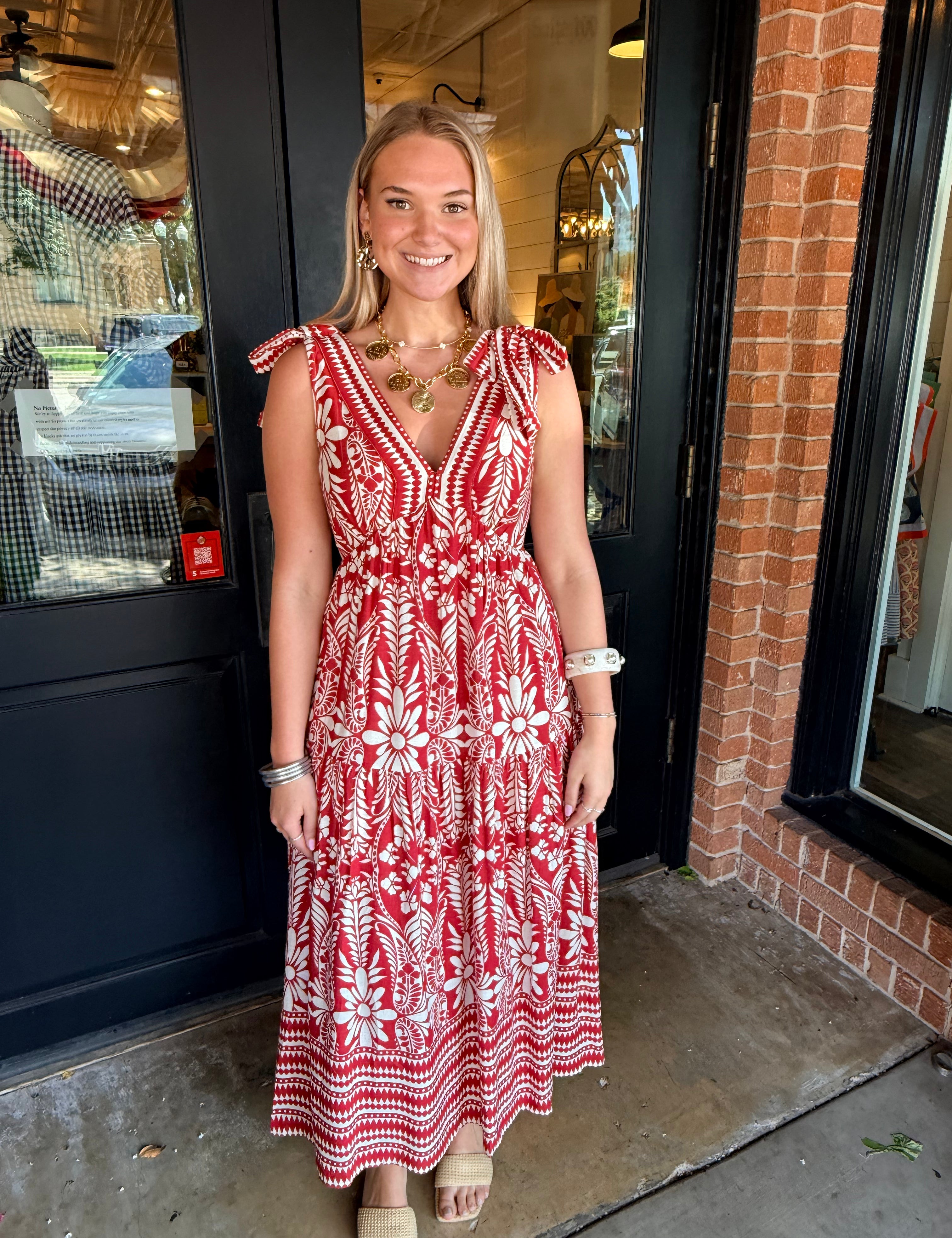 Morgan V-Neck Midi Dress