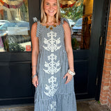 Demi Gingham Midi Dress