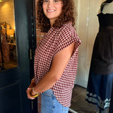 Ashlyn Gingham Top