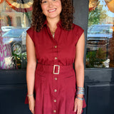 Donna Belted Shirt Dress