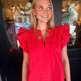 Erica Flutter Sleeve Top