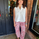 Andrea Paisley Denim Pants