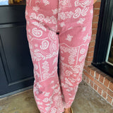 Andrea Paisley Denim Pants
