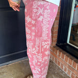 Andrea Paisley Denim Pants
