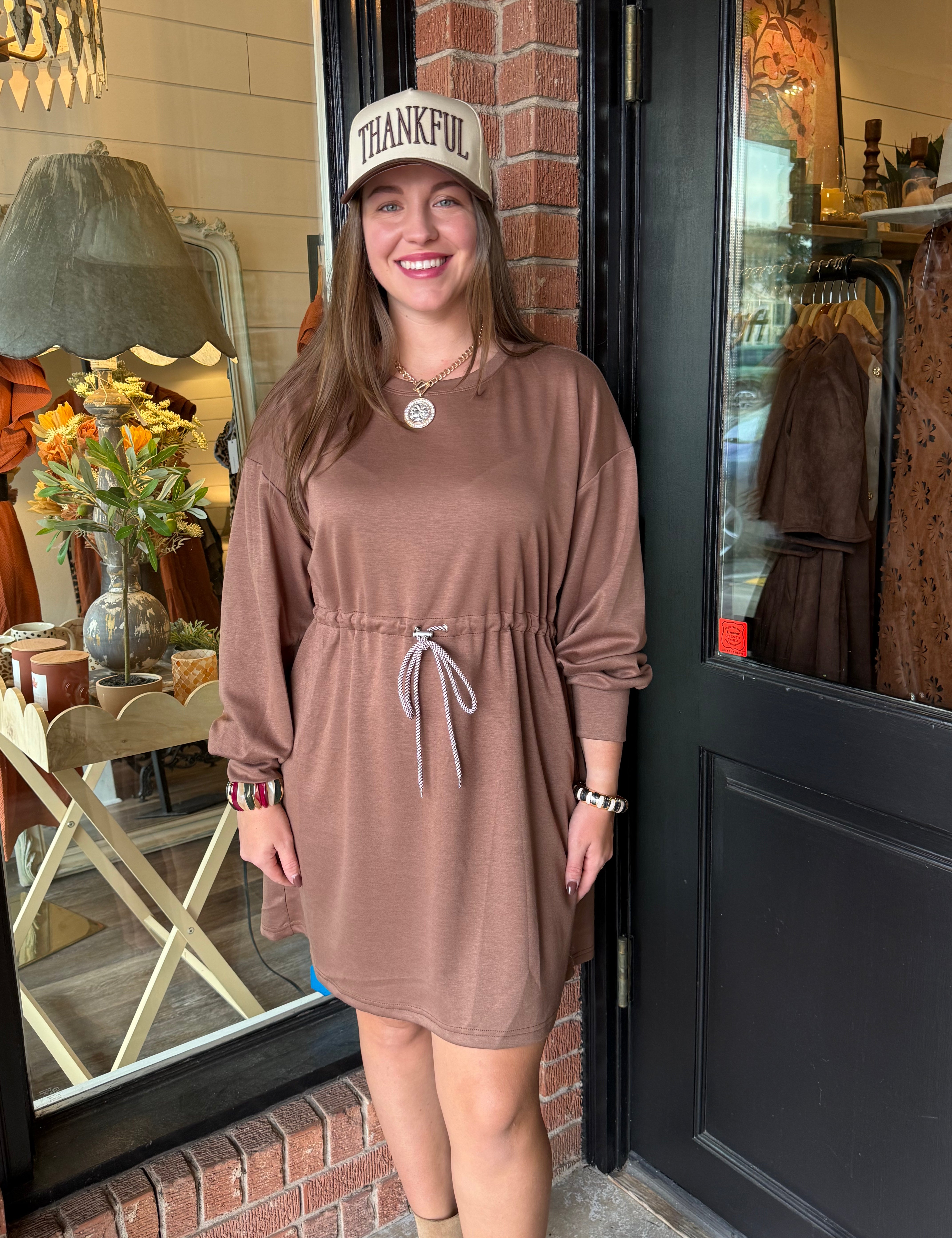 Mira Drawstring Waist Dress