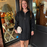 Kay Black Sweatshirt Dress