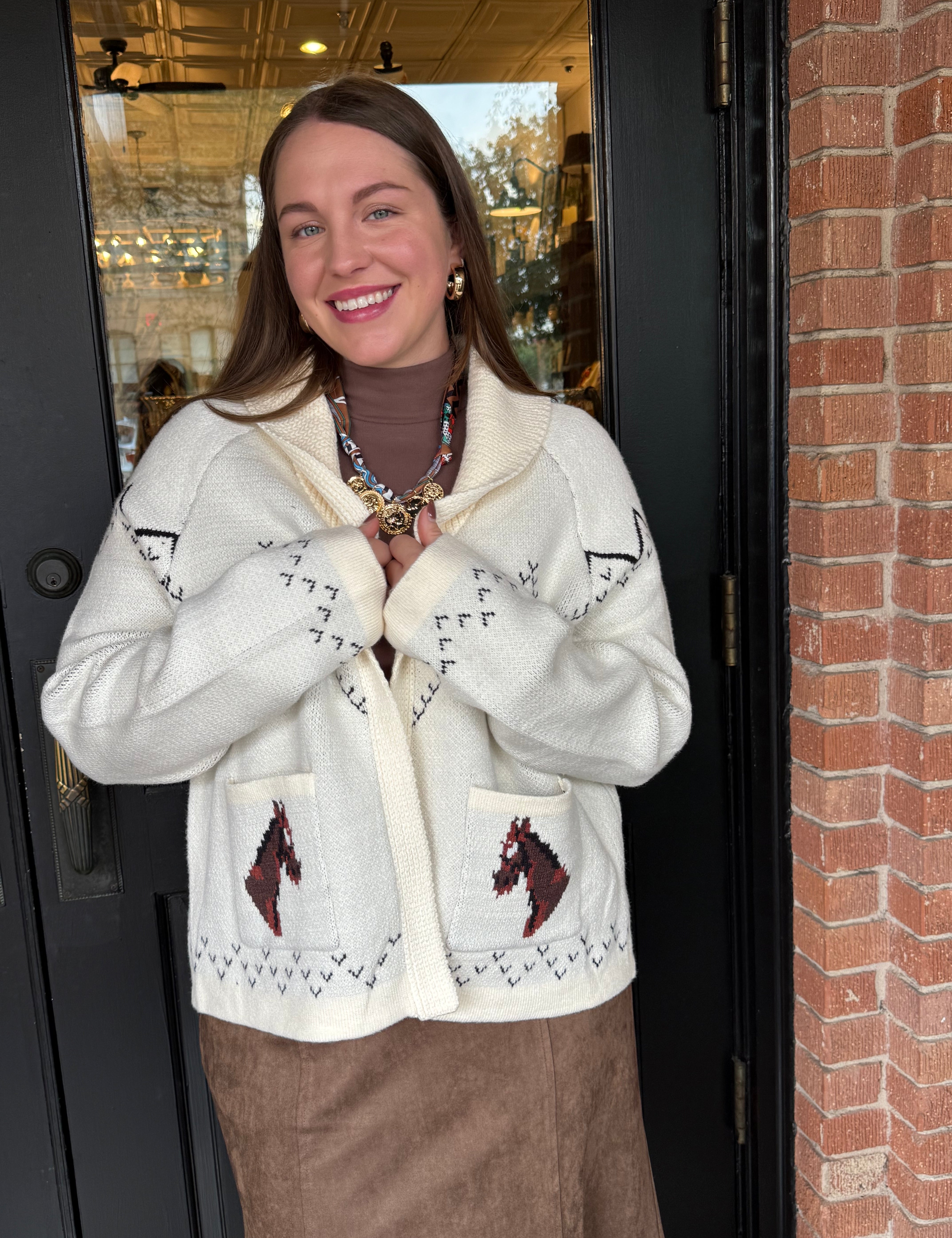 Iris Horse Cardigan