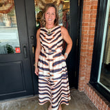 Nicky Stripe Midi Dress