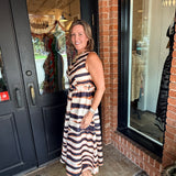 Nicky Stripe Midi Dress