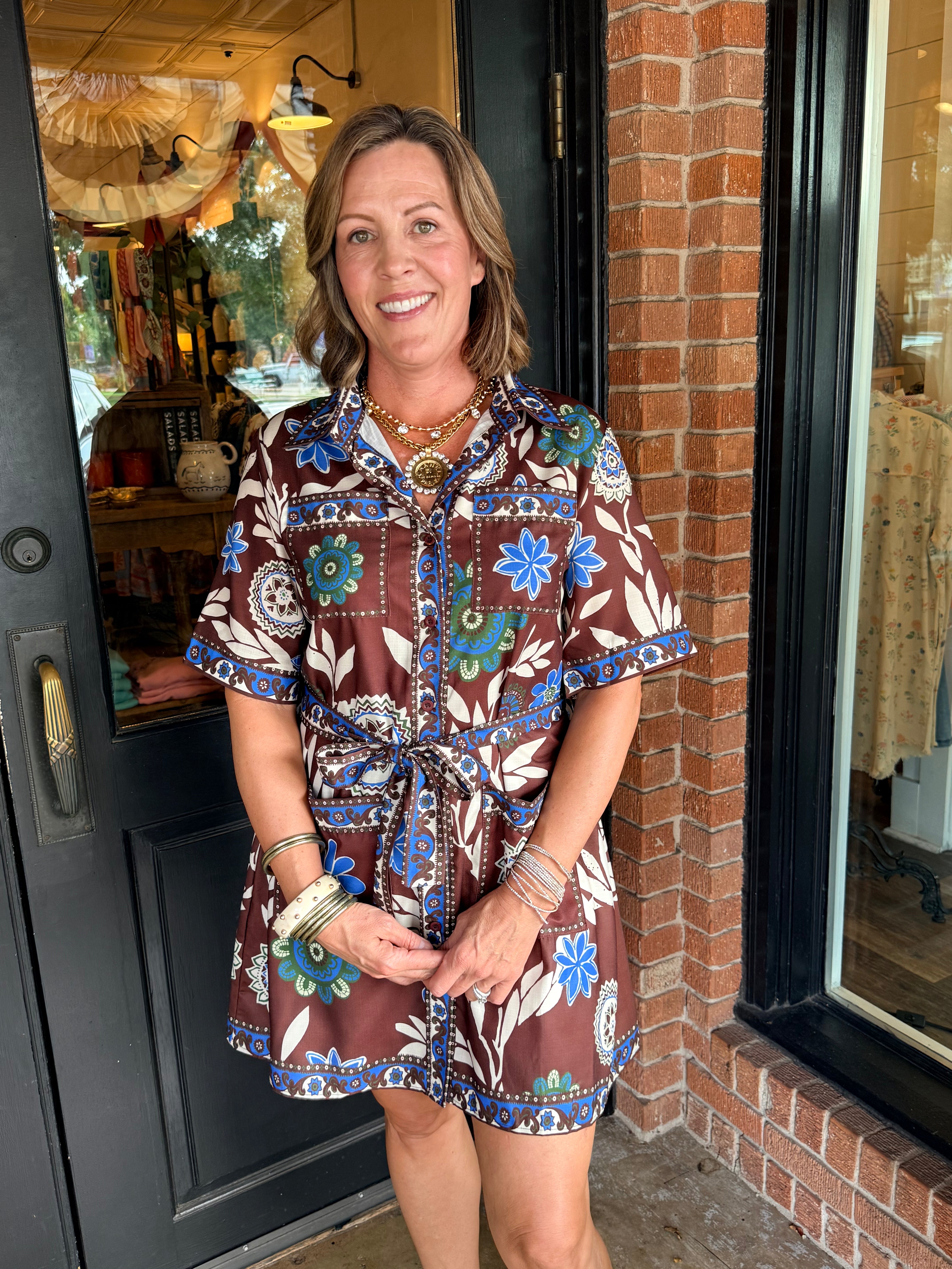 Jenni Belted Mini Dress
