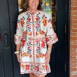 Darla Floral Belted Dress