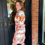 Darla Floral Belted Dress