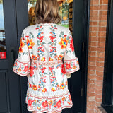 Darla Floral Belted Dress
