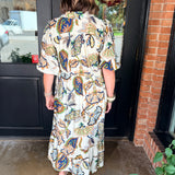 Selma Paisley Midi Dress