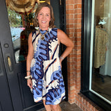 Jillian Abstract Mini Dress