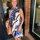 Jillian Abstract Mini Dress