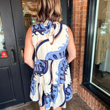 Jillian Abstract Mini Dress