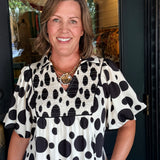 Heidi Polka Dot Midi Dress