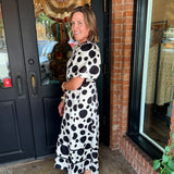 Heidi Polka Dot Midi Dress