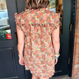 Victoria Floral Denim Dress