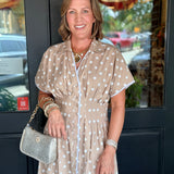 Kellie Polka Dot Midi Dress