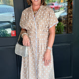 Kellie Polka Dot Midi Dress