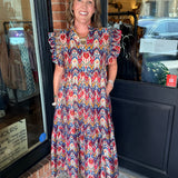Jenna Boho Midi Dress
