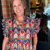 Jenna Boho Midi Dress