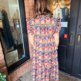 Jenna Boho Midi Dress