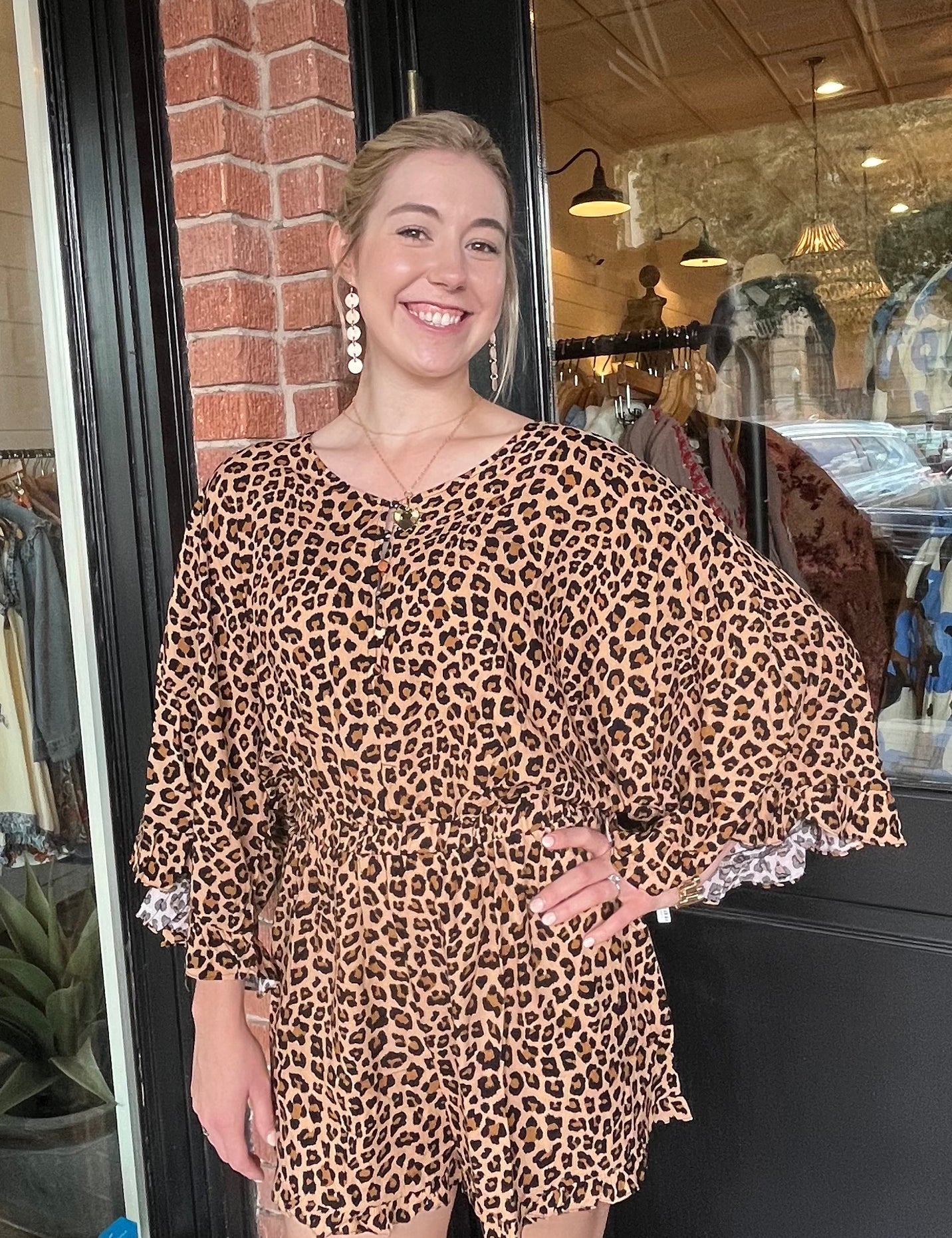 Meghan Animal Print Romper