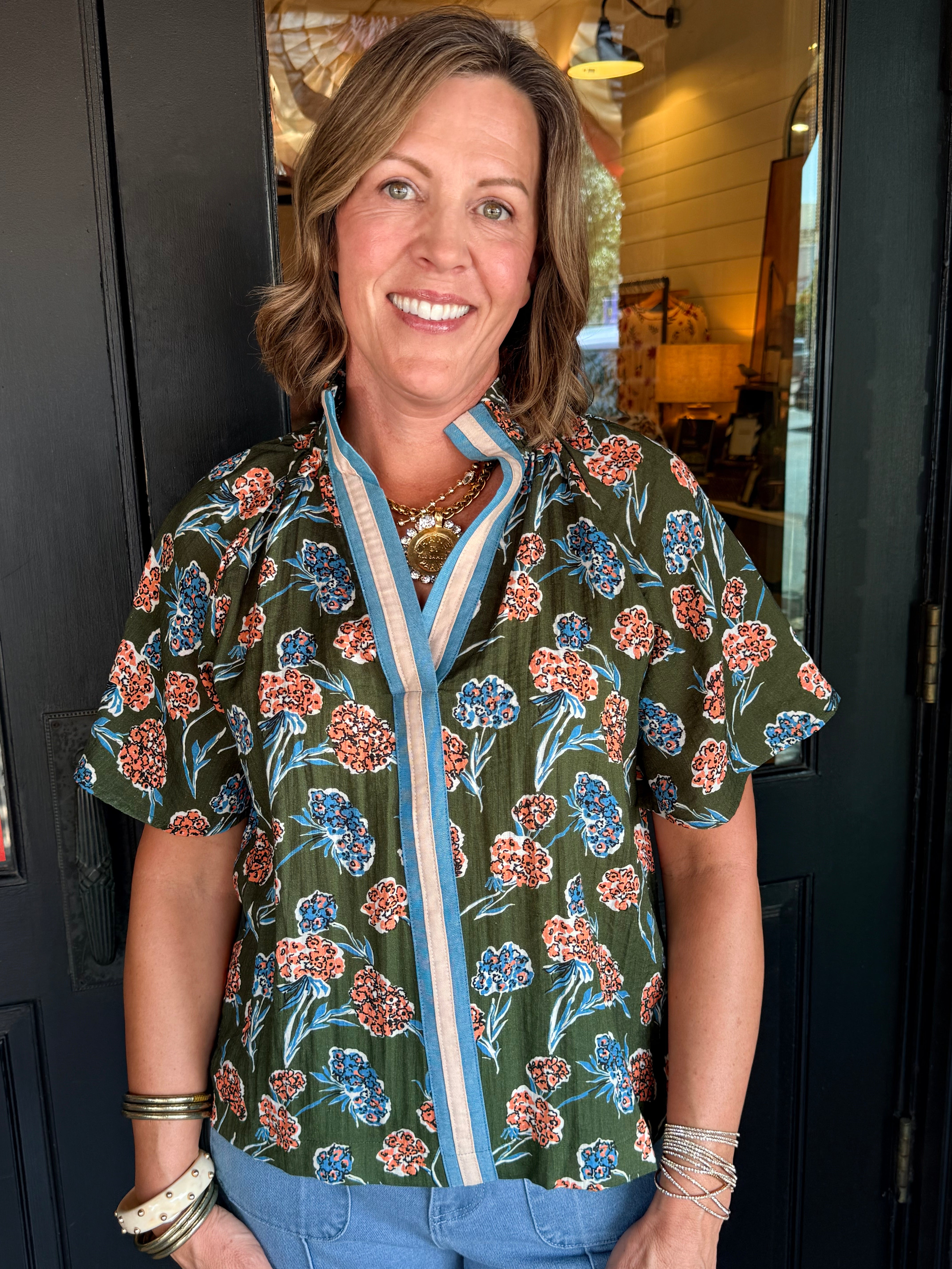 Nellie Floral Print Top