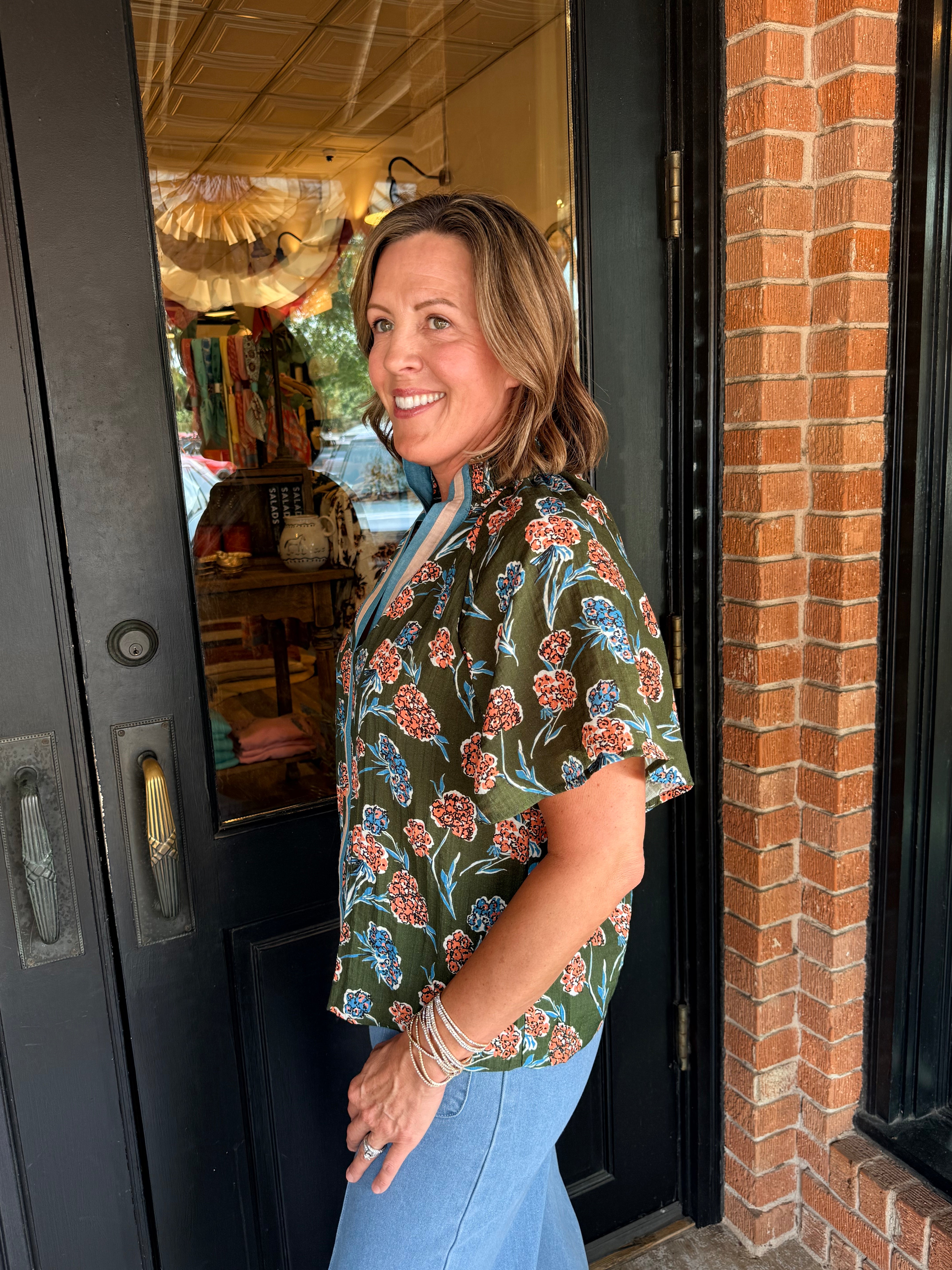 Nellie Floral Print Top