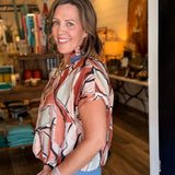 Millie Abstract Print Top