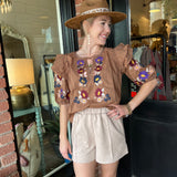 Julia Embroidered Top