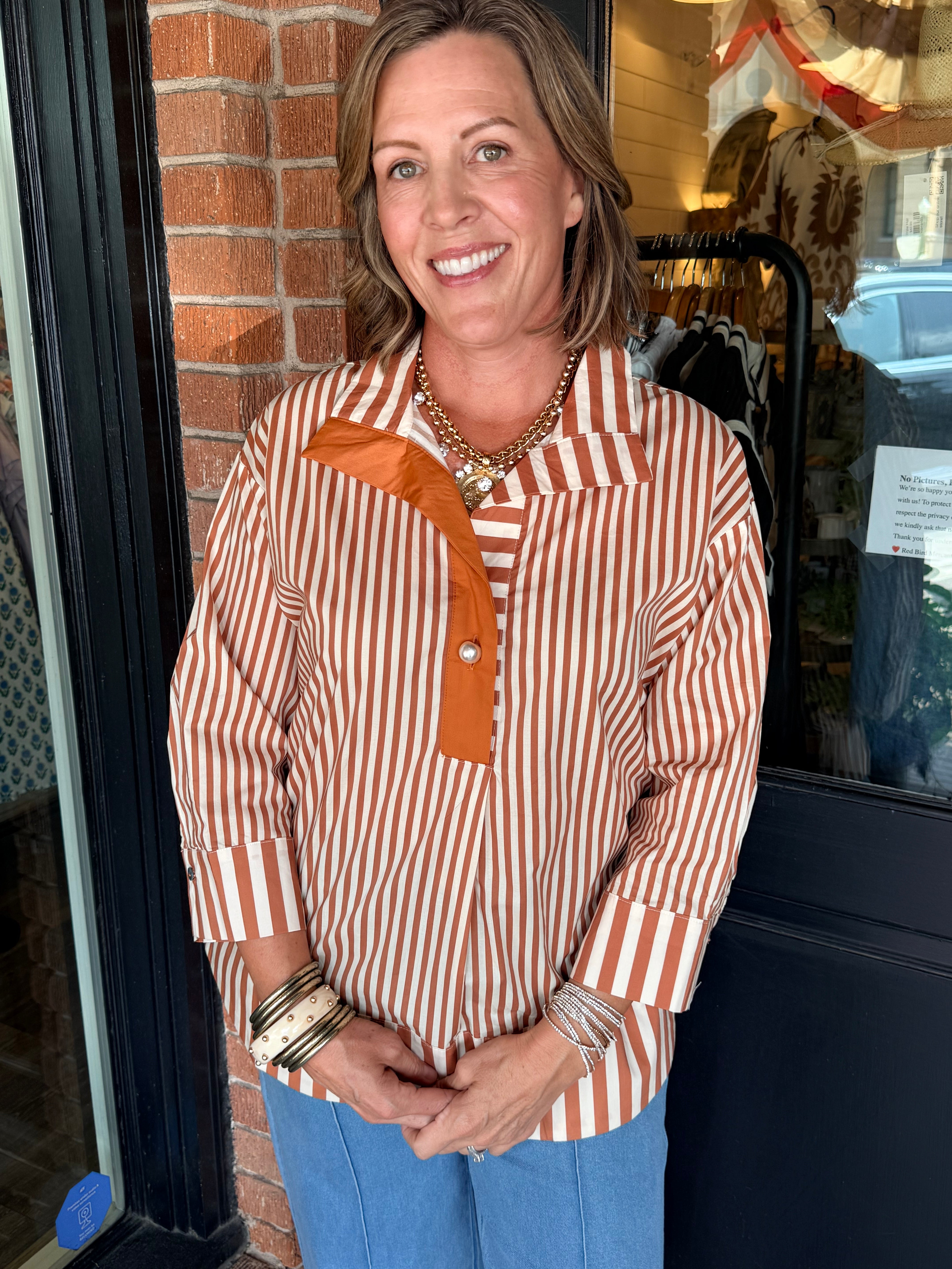Corrine Striped Top