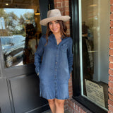Camile Denim Shirt DRess