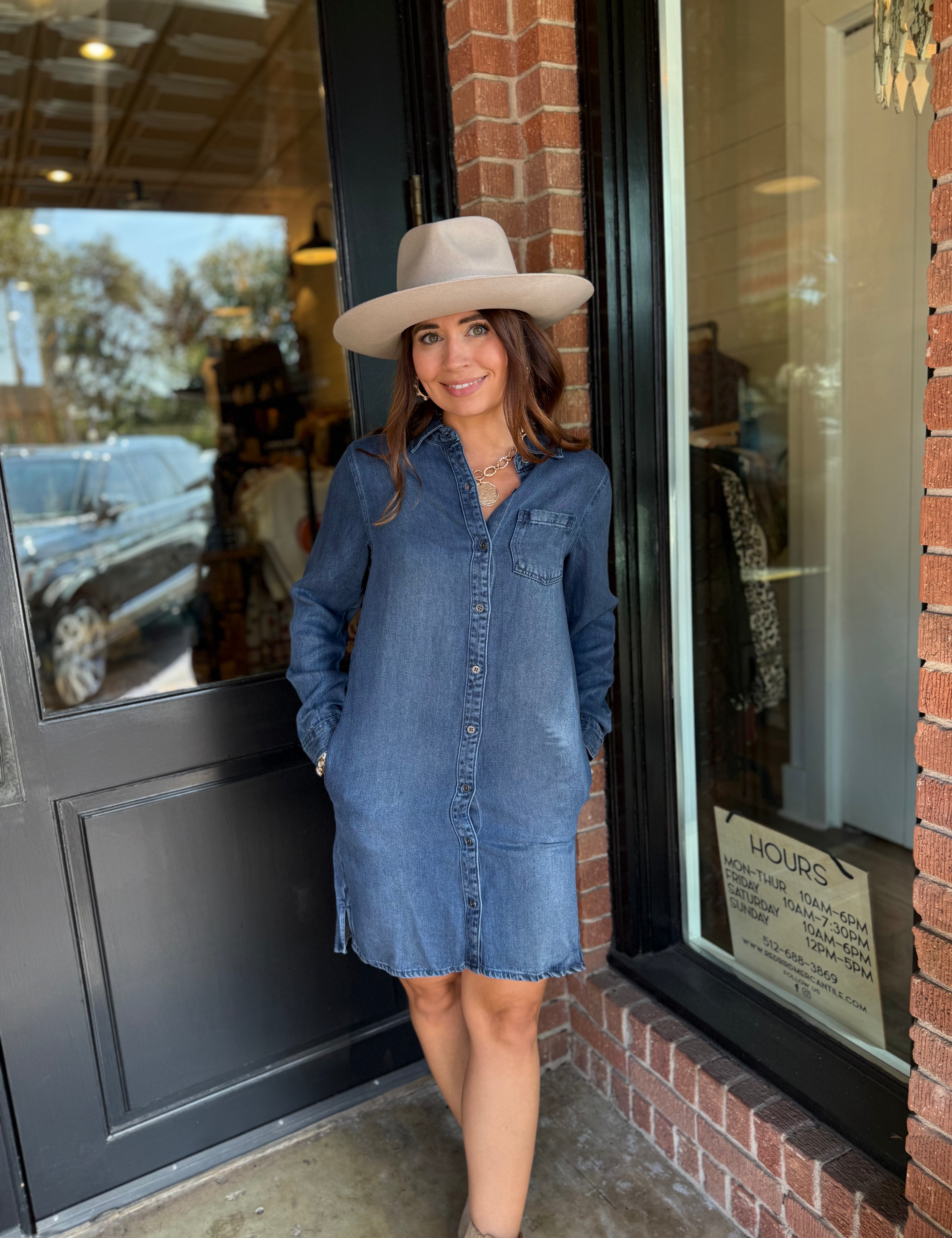 Camile Denim Shirt DRess