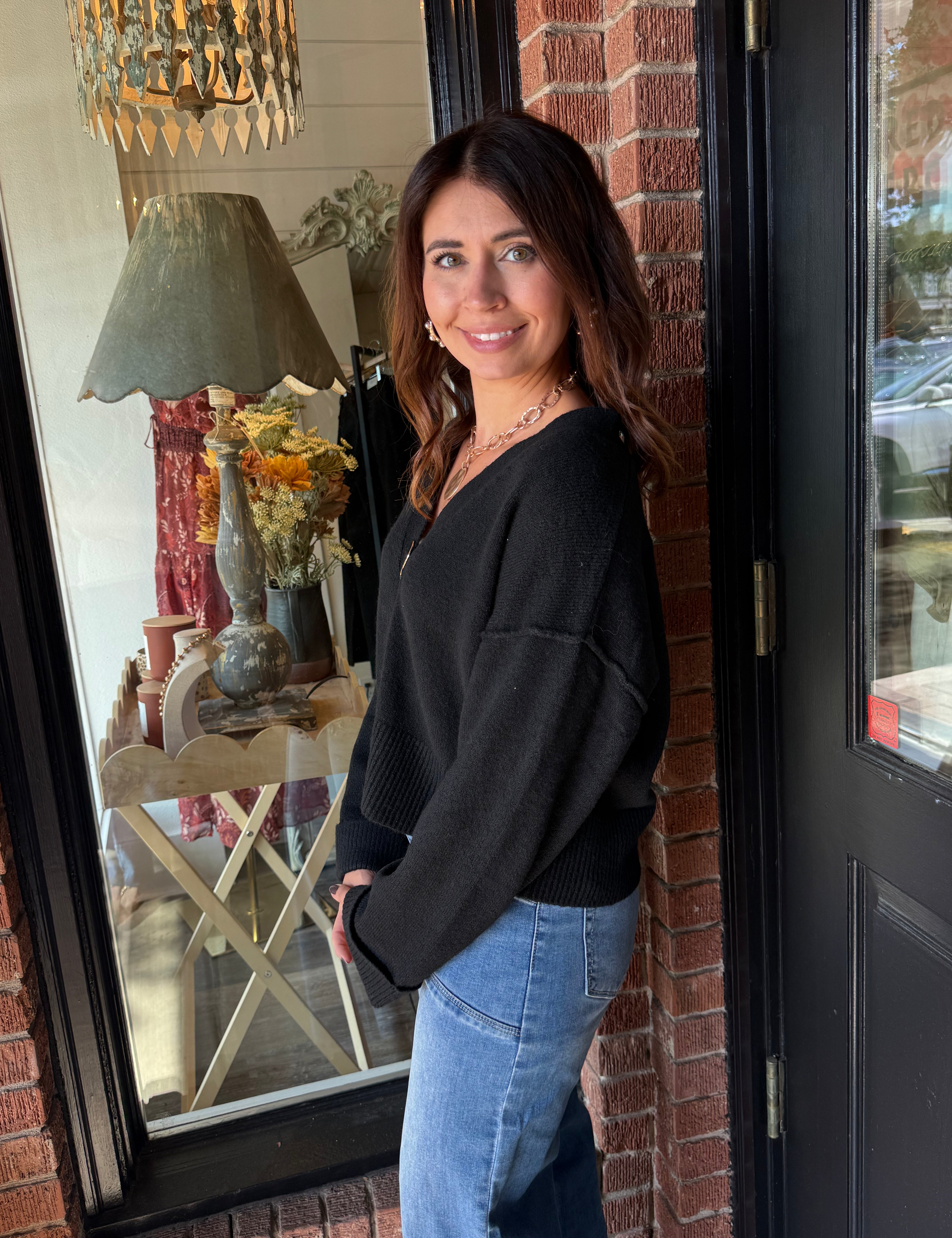 Sheila Black Cardigan Sweater