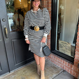 Shelley Striped Midi Dress