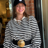 Shelley Striped Midi Dress