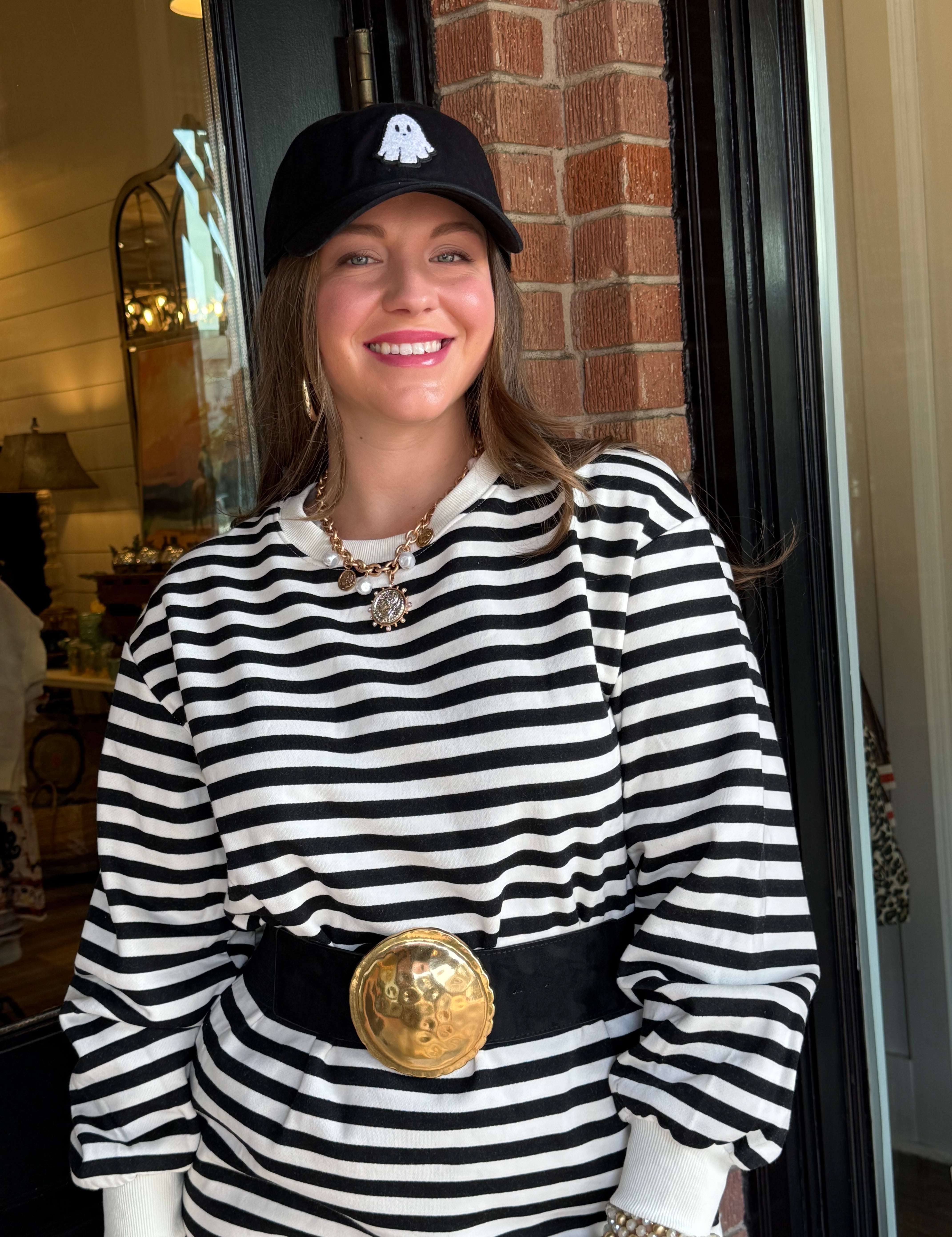 Shelley Striped Midi Dress