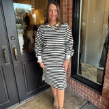 Shelley Striped Midi Dress